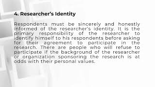 lesson 11 the ten main aspects of research ethics the first five [upl. by Pasahow262]