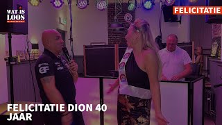 FELICITATIE DION 40 JAAR [upl. by Ateiram]