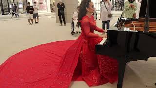 Hussain Al Jassmi  Boshret Kheir Piano cover solo piano Dubai UAE Arabic music Dubai Mall [upl. by Sharona]