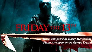 FRIDAY THE 13TH 1980 Main Theme  Harry Manfredini Piano Solo [upl. by Lindie]