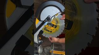 MITER SAW BLADE CHANGE How to Change a Blade on a DeWalt Miter Saw DWS715 [upl. by Aleakcim]