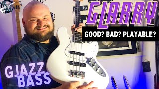 Glarry GJazz Bass Guitar Review  Good Bad Worth buying [upl. by Ahsenet]