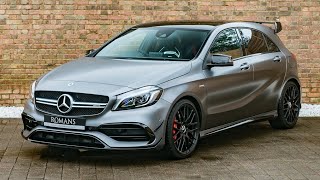 2017 MercedesBenz A45 AMG  Designo Magno Mountain Grey  Walkaround Interior  High Quality [upl. by Tillo]