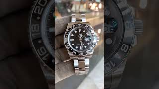 Rolex GMTMaster II Oystersteel Black 40mmDiscontinued model Ref 116710LN Preowned 2017 [upl. by Casie]