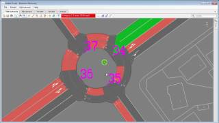 Create Circular Roundabouts amp Edit Roundabout Lanes Paramics Discovery 17 [upl. by Hgielar799]