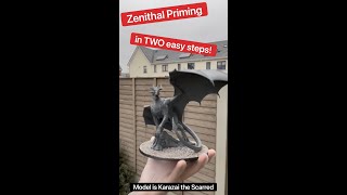 How to Zenithal Priming for Painting Miniatures in 2 Easy Steps shorts warhammer wargaming [upl. by Neelyahs270]