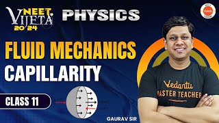 CAPILLARITY  EXCESS PRESSURE  FLUID MECHANICS  New NTA Syllabus Gaurav Gupta [upl. by Dasha]