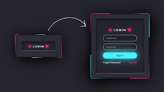 Modern Animated Login Page using Html amp CSS [upl. by Marasco147]