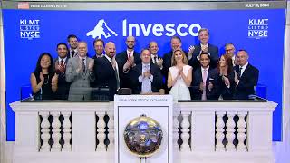 Invesco MSCI Global Climate 500 ETF NYSE Arca KLMT Rings The Closing Bell® [upl. by Bolme478]