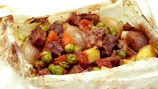 Fırında Kağıt Kebabı Tarifi  Sebzeli Kebap [upl. by Yellhsa249]