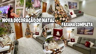 NOVA DECORAÇÃO DE NATAL FAXINA COMPLETA TAPETE NOVO FICO LINDO natal decor merrychristmas [upl. by Arrac]