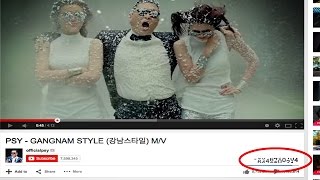 Gangnam Style Breaks YouTube [upl. by Anirrak]