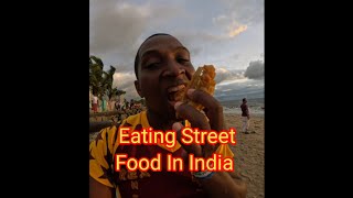 EATING STREET FOOD IN INDIA INDIA TRAVELVLOG FOODIE [upl. by Duomham]