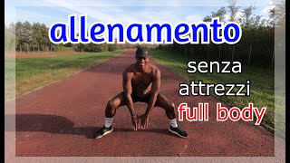 20 MINUTI ALLENAMENTO COMPLETO SENZA PESI [upl. by Einnos]