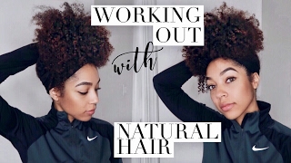 Working Out with Transitioning amp Natural Hair [upl. by Norbie136]