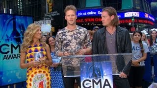 Sheryl Crow and Florida Georgia Line Announce the 2013 CMA Nominees [upl. by Einor265]