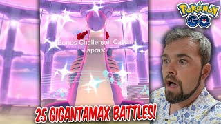 25 Shiny Gigantamax Lapras Battles amp THIS is what I got Pokémon GO [upl. by Schuyler]