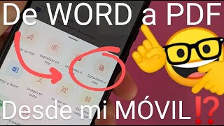 📄👉📕 Como CONVERTIR DOCUMENTO WORD a PDF desde el TELÉFONO 2024 MÓVIL o CELULAR MEJOR MÉTODO [upl. by Frick49]