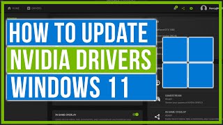 How To Update NVIDIA Graphics Card Drivers On Windows 11 [upl. by Lienhard]