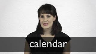 How to pronounce CALENDAR in British English [upl. by Haropizt]