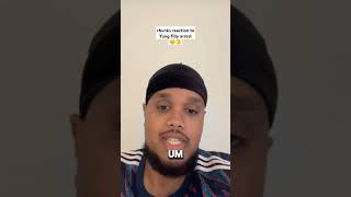 Chunkz reaction to Yung fillys arrest 😬😬shorts yungfilly chunkz [upl. by Alyson]