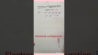 Electronic configuration of copper Cu ka electronic vinyas shorts  you tube shorts [upl. by Jenesia]