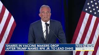 Vaccine maker stocks tumble after Trump picks RFK Jr for health secretary [upl. by Roscoe988]