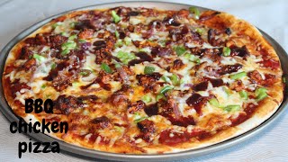 HOMEMADE BBQ CHICKEN PIZZA  BBQ chicken pizza  bbq chicken pizza recipe [upl. by Greggs]