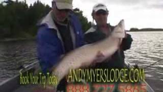 Ontario Fishing at Andy Myers Lodge on Eagle Lake Ontario Canada [upl. by Philan]