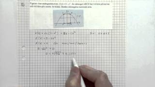 Matematik 3c Derivata Exempel på Auppgifter [upl. by Eirameinna]