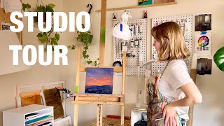 Studio tour my home art studio ✣ my art studio in San Francisco [upl. by Pliam]