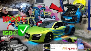 Vidange de l’Audi R8  KIT Néon Dynamique [upl. by Oibaf215]