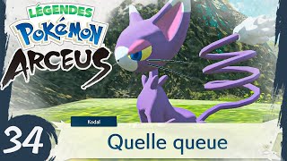 QUELLE QUEUE  🔹34  LÉGENDES POKÉMON ARCEUS  Lets Play FR [upl. by Sacken]