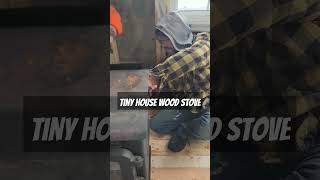 TINY HOUSE Wood STOVE shorts tinyhouse [upl. by Ehc919]