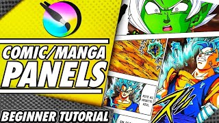 How to Make Manga Panels  Comic Tutorial for Beginners  Easy KRITA Beginner Friendly Guide [upl. by Atinid]