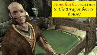 Ainethachs Reaction to the Dragonborns houses [upl. by Osrit]