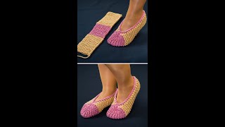 Very easy knitted slippers for beginners Miarti🧶 [upl. by Peih480]