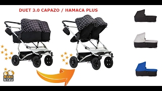 mountain buggy duet 30 capazo  hamaca  instrucciones como montar [upl. by Rodablas564]