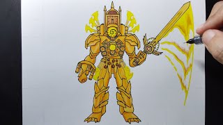 How to draw new upgraded titan clockman in skibidi toilet multiverse 30 [upl. by Doble]