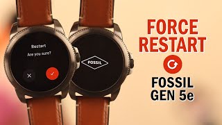 Fossil SmartWatch Gen 5E How to Force Restart [upl. by Bourne227]