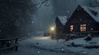 ❄️ Serene Snowstorm Cabin Sounds of Howling Wind 🌬️  Ideal for Rest [upl. by Uriah255]