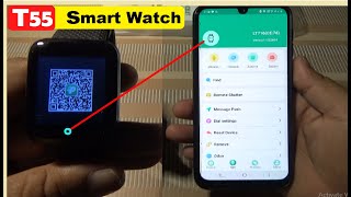 T55 Smart Watch Connect to Mobile  T55 Smart Watch Setup amp Unboxing  Review  T55 Time Setting [upl. by Morten175]