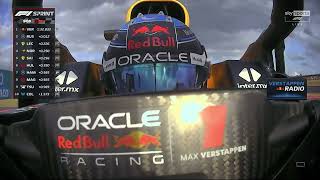 Max Verstappen pole radio US GP 2024 Sprint Qualifying [upl. by Aniluj823]