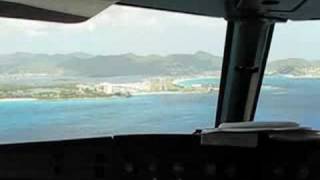 Landing St Marteen from jump seat [upl. by Annanhoj]