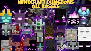 Minecraft Dungeons  All Bosses Updated  All DLCs [upl. by Hephzipa748]