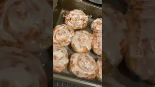 Cinnamon rolls 🤤🥯 preppygrwm fall skincarepreppygrwm cinamonroll preppygrwm morningroutine [upl. by Llehcear982]