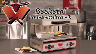 Beeketal Gastronomie Überbackgerät Wärmebrücke LiftSalamander Salamandergrill [upl. by Ordisi365]