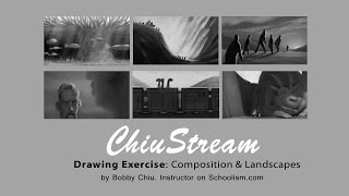 Drawing Exercise with Composition and Landscape [upl. by Karrie203]