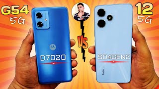 Moto G54 Vs Redmi 12 5G Speed Test  Dimensity 7020 Vs SD 4 Gen2  Atul Tech Bazaar [upl. by Pruter]