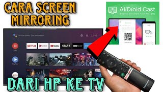 cara screen mirroring ke tv •cara sambungkan hp ke tv android tcl [upl. by Hultgren]